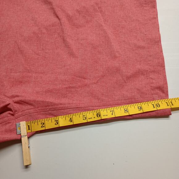 CoolKeep Men’s Coral Red Performance Cooling Lightweight Shorts - Picture 7 of 9